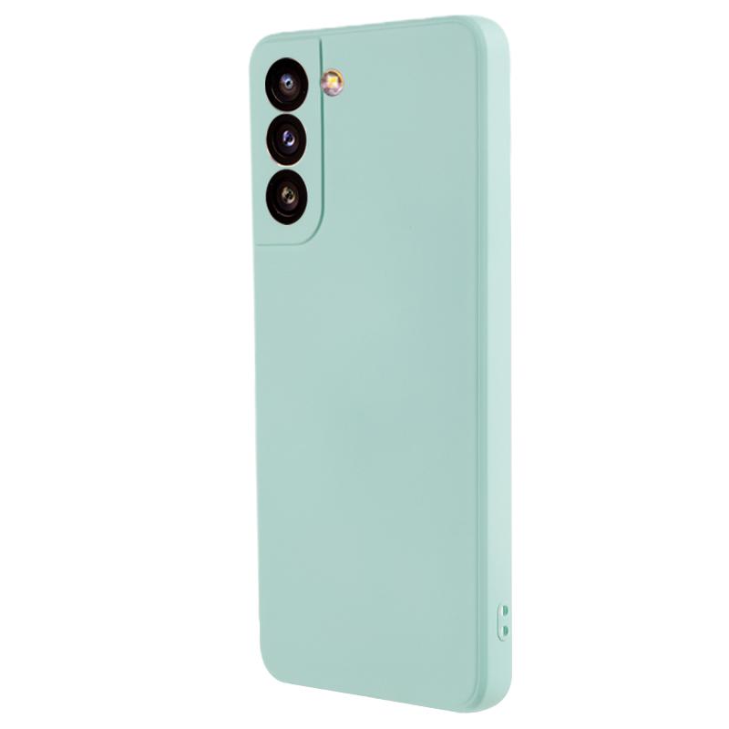 For Samsung Galaxy S21 4G/5G Back Shell TPU Case Fiber Lining Rubberized Cell Phone Cover