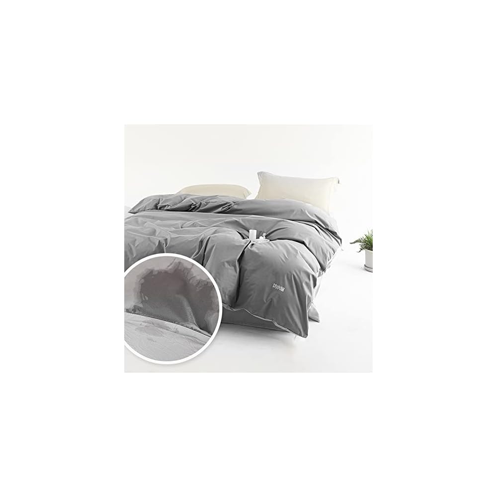 Waterproof duvet cover, double size, gray, 190 x 210 cm