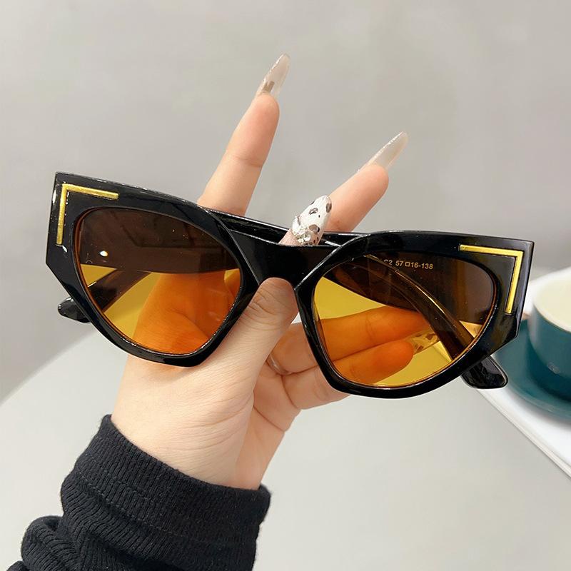 JYL TS Sunglasses Unisex UV Protection Small Frame Cat Eye Fashion 97189 A-13721 вина муть