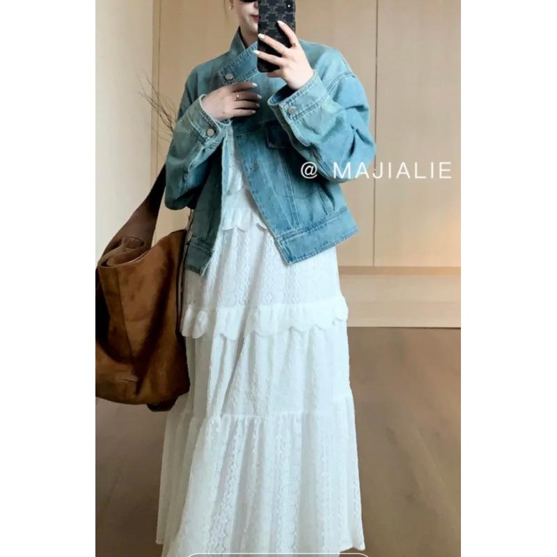 Women's Versatile Denim Short Jacket for Early Autumn