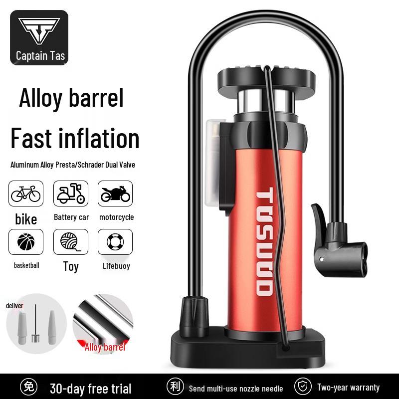 Universal High-Pressure Foot Pump for Bicycles, Cars, Motorcycles, and Sports Equipment