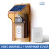 High Definition Wireless Video Doorbell with Solar Rain Cover Smart Doorbell Voice-changing Intercom Surveillance Camera