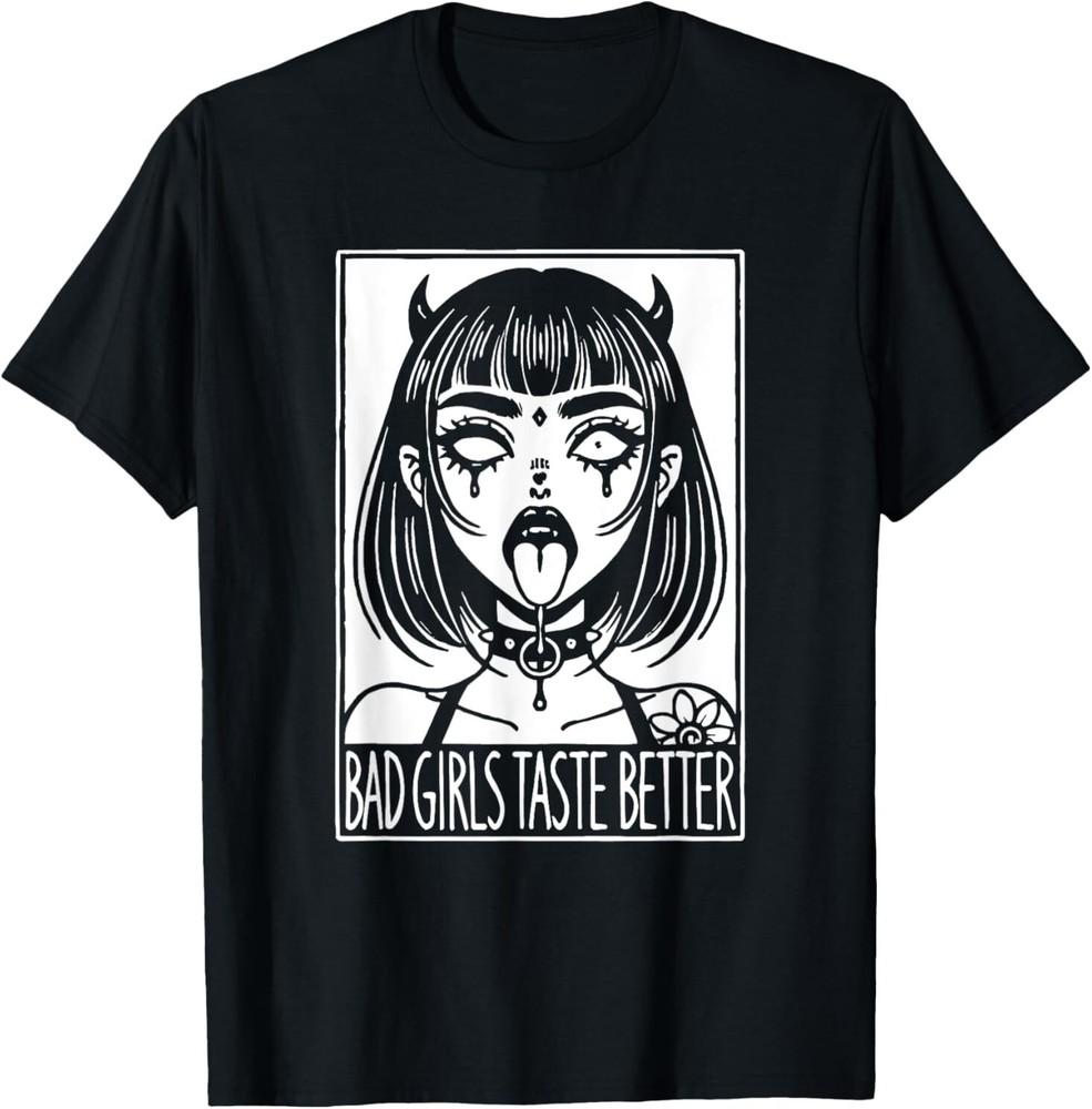 Vintage Bad Girls Taste Better Tattoos Lovers For Women T-Shirt Unisex T-Shirt XXL