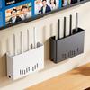 Cutie de depozitare router Fără perforare Suport de perete pentru set-top box WiFi de uz casnic Raft Cutie de finisare cu disipare a căldurii poroasă