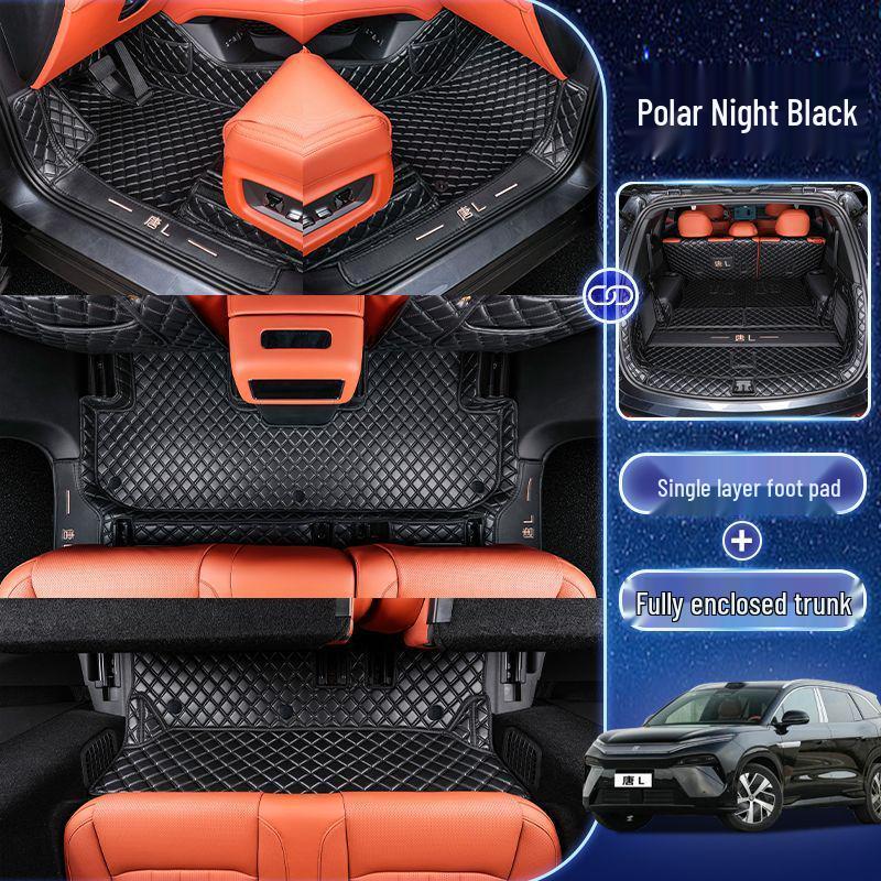 Floor Mats for 25 BYD Tang L Models - Custom-Fit, Modified Interior Mats for Tang L DMI and EV