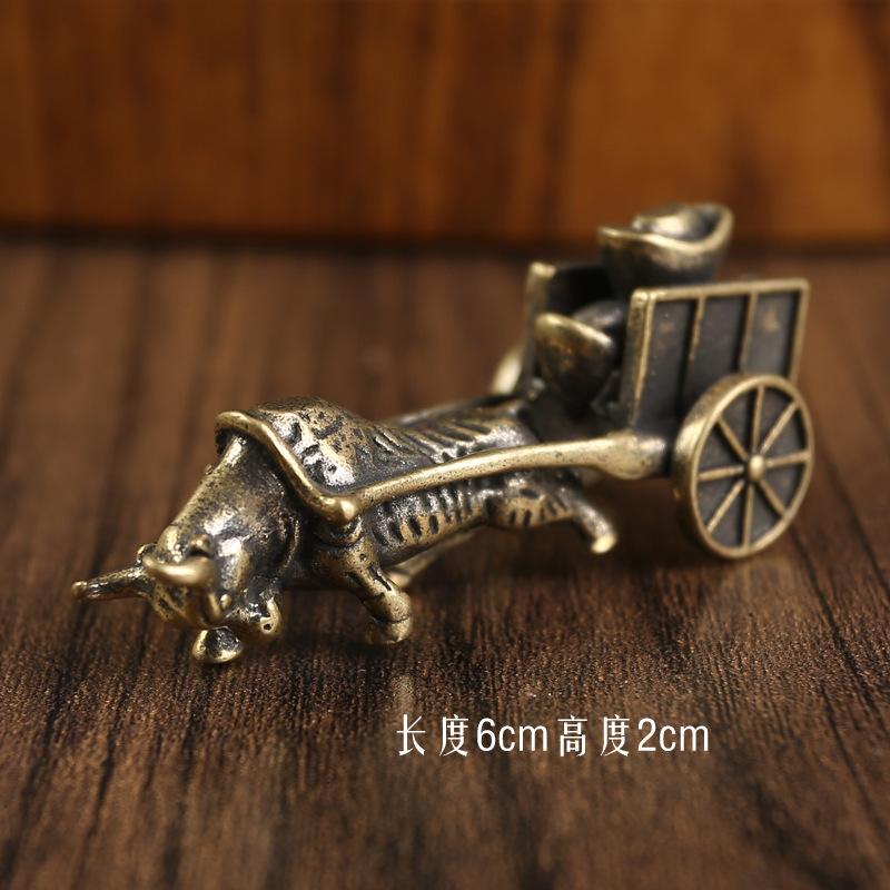 

Медный слиток коровы настольное украшение поделки журнальный столик чайный питомец латунь ретро медь маленькое украшение прилавок креатив