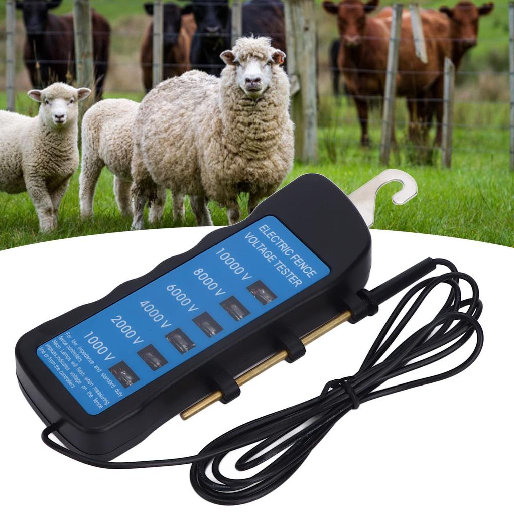 Ranch Fence Voltage Garden Fence Electronic Fence Voltage Voltage Voltage Checker for Agricultural Voltage 1000 To for Home and Livestock Enclosures