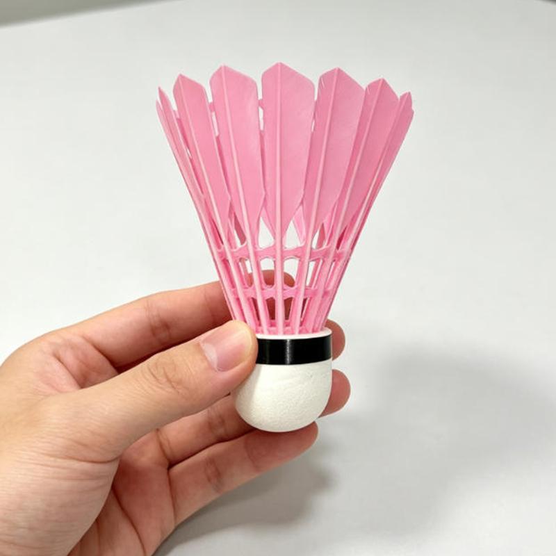 Pink Badminton Shuttlecocks Stable Flight High Elasticity Perfect For Indoor Outdoor Sports Training And Casual Games