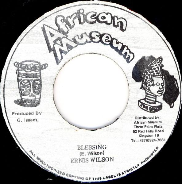 

7inch Record ERNEST WILSON Blessing NONE African Museum Jamaica Reggae Ska Dub Used