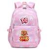 Cute Cartoon Character Print Backpack Girls School Use Large Capacity Nylon Student Bag With Padded Curved Straps