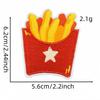2025 Cute Cartoon Pizza Snack Embroidered Cloth Patches for Kids' Clothes