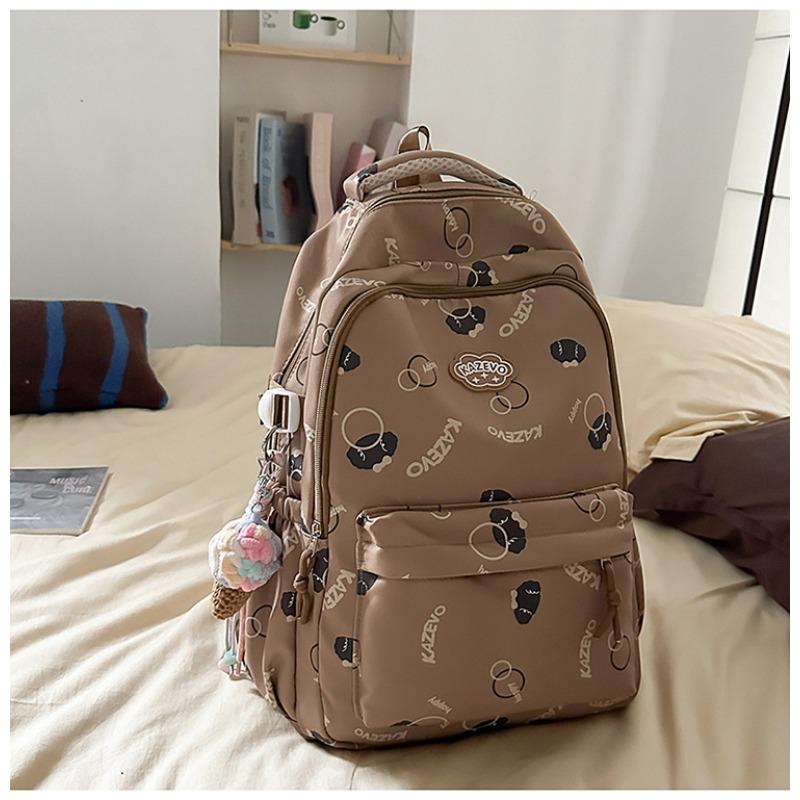 High Value, Fresh and Sweet Alphabet Backpack, Light, Simple and Large-capacity Backpack for Junior High School Students