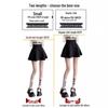 Women's 2025 High Waist Black A-Line Midi Skirt – New Summer Fashion