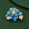 Sunward Growth Sunflower Brooch: Elegant Women's Corsage Pin for College Entrance Suits