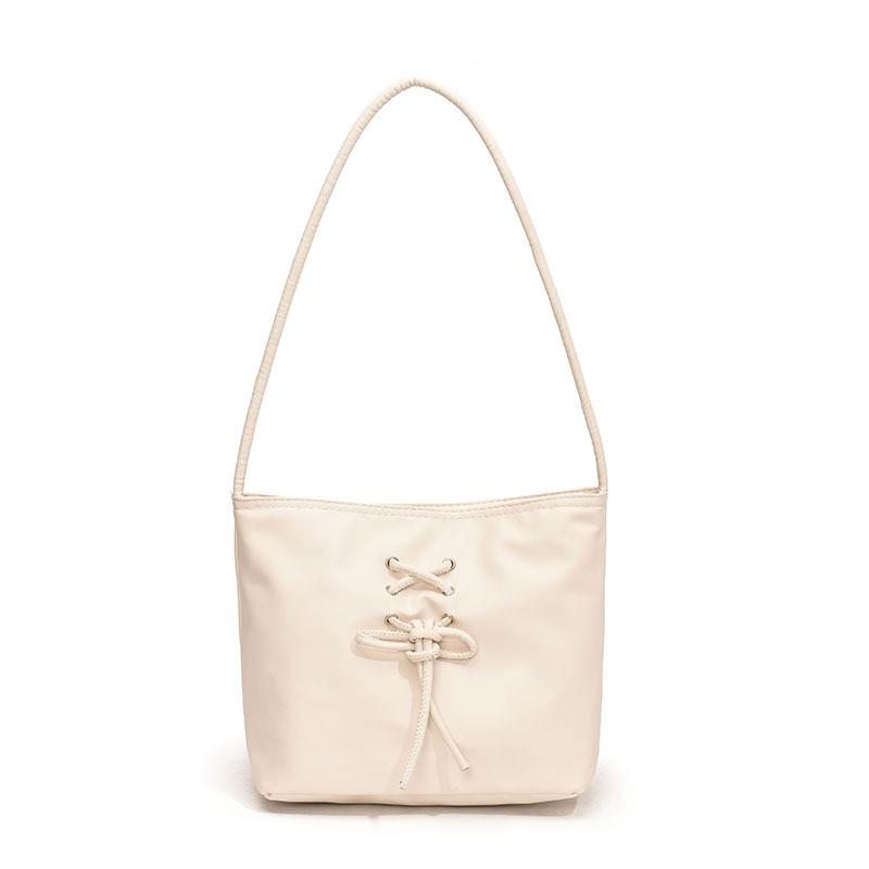 Stylish Modern Handbag For Women 2024 Summer New Solid Color Bow Design