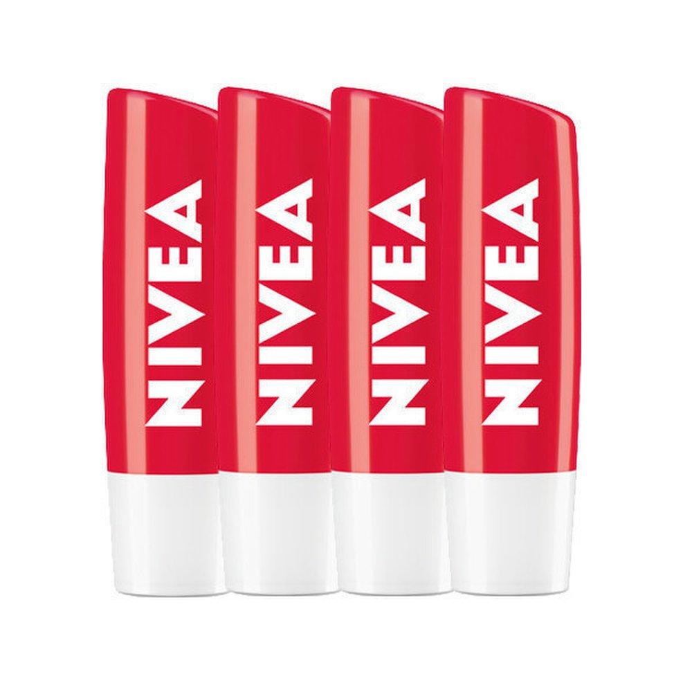 

Nivea Lip Care Strawberry Shine 4.8g x4 / Lip Balm