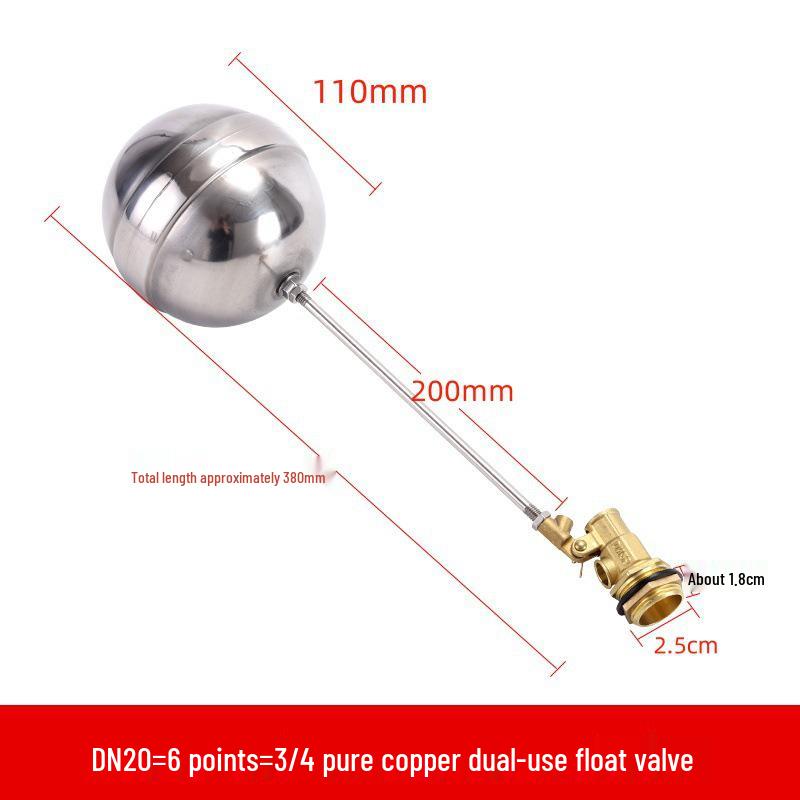4/6-Point Water Heater Float & Inlet Valve for Steamers and Water Tanks