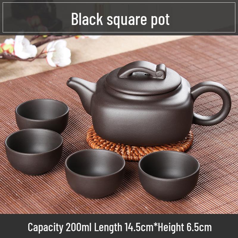 Small Capacity Yixing Xishi Pot: Handmade Purple Clay Teapot with Filter - Antique Style Kung Fu Tea Set
