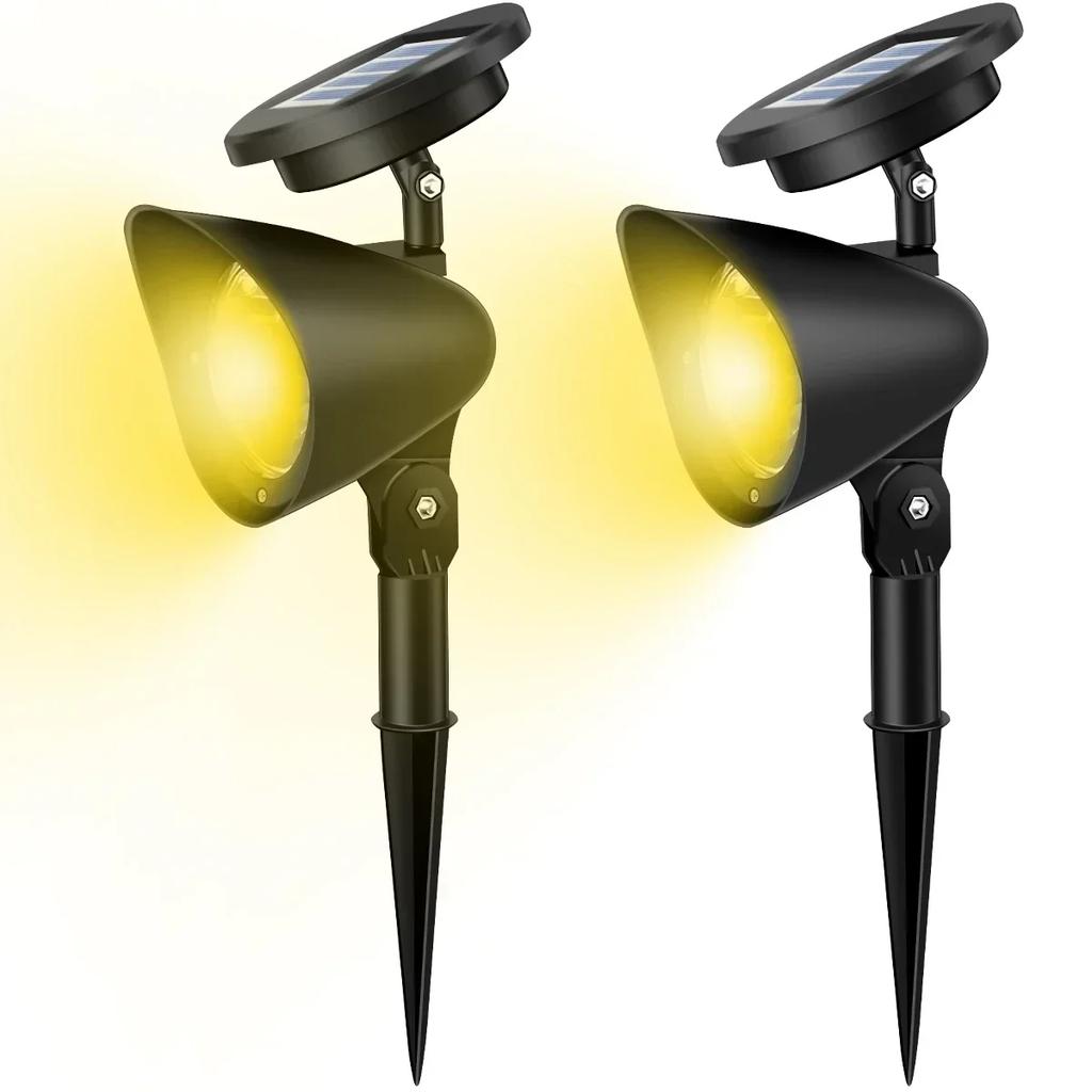 1/2PCS Solar Powered LED Spotlight Outdoor - Waterproof Garden Landscape Light for Pathway, Lawn,Tree Courtyard X-mas Decoration