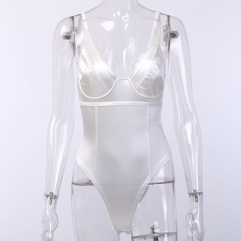 

Комбинезон спортивный и для отдыха с длинным рукавом, на молнии, с круглым вырезом 80168 White. M