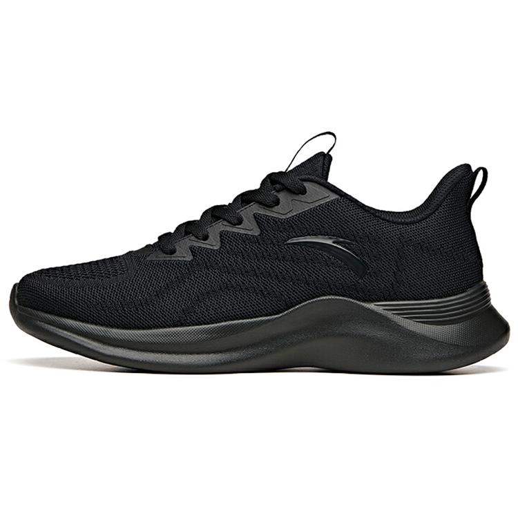 New Anta Running Collection Cushioned Slip Resistant Abrasion Resistant Low Top Running Shoes Men's Black 912045545-2