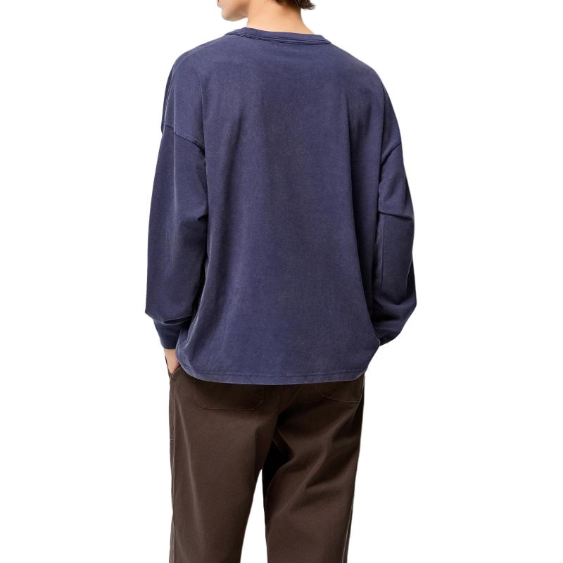 Timberland T-Shirts Unisex Dark Blue Crew Neck Moderate TB0A2EZ14511