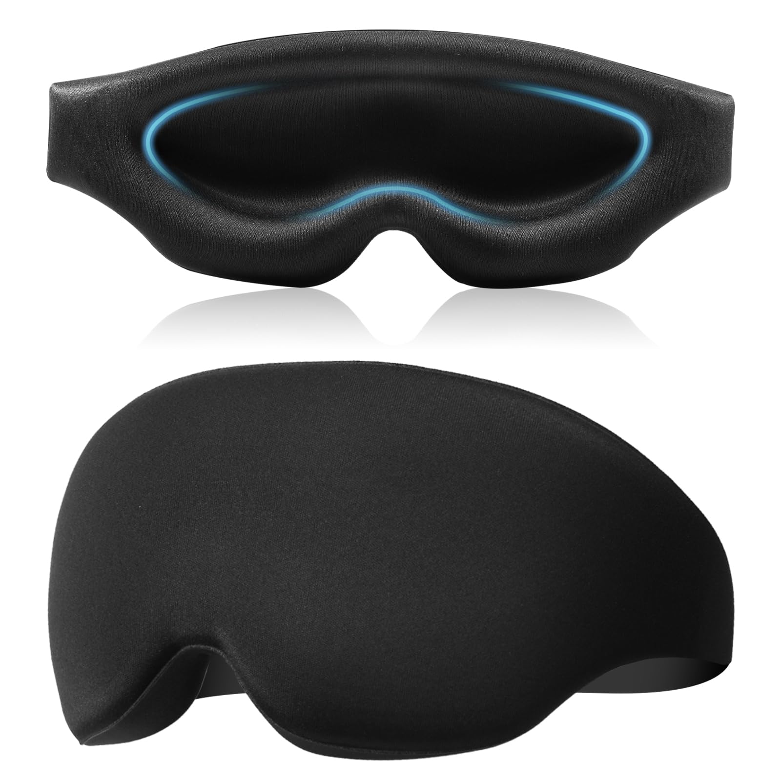 

Маска для глаз FIIL для 3D-блокировки света Хорошо Хорошо Нет Свободно Идеально подходит для сна унисекс, Форма, 99,99% Скорость, Сон, Сон, Давление, Мягкий, Легкий, чёрный