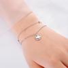 Cazador Four Leaf Clover Bracelet for Women Stainless Steel Lucky Jewelry Double Chain Bracelet on Hand Birthday Gift 2026 New