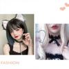 Handmade Cat Ear Hair Clip Set Cute Furry Animal Ears Headband Cosplay Anime Kawaii Style Women Men Unisex Accessory