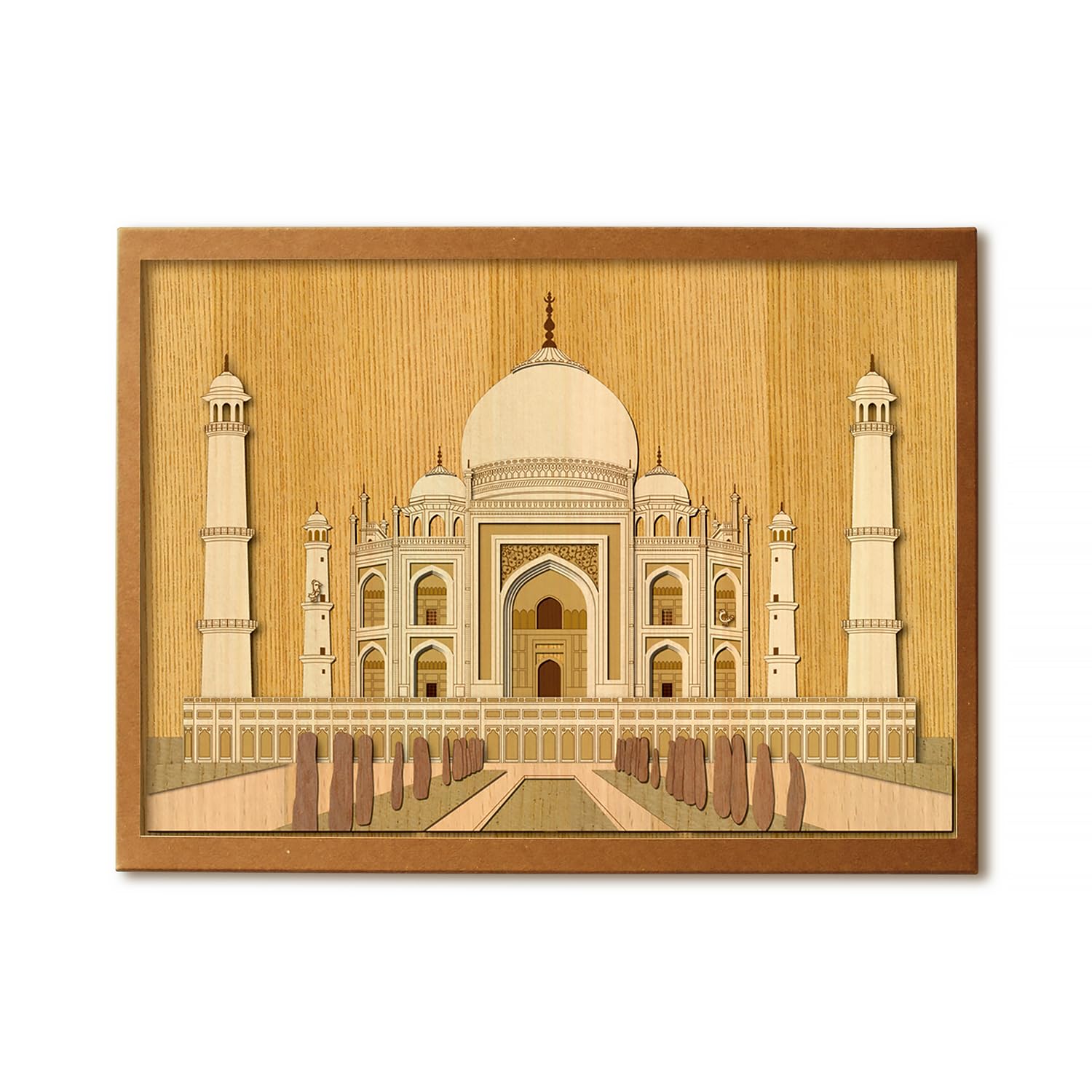 

KINOWA Taj Mahal Woodcut Original Handmade Kit, World Heritage Site, Made in Japan