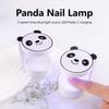 Rechargeable Panda Cube Mini Nail Lamp for Quick Gel Polish Curing