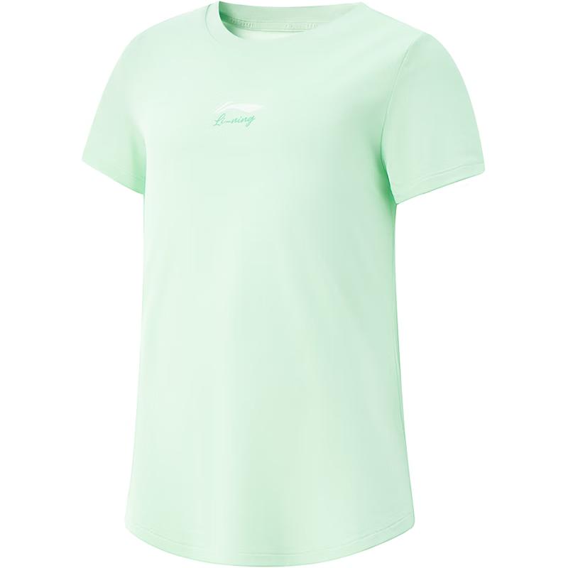 Li-Ning Girls  Lightweight Moisture-Wicking Short Sleeve Sports T-Shirt 160