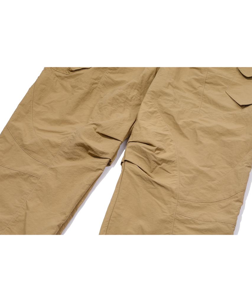 CPGN STUDIO Assassin Wide Nylon Cargo Pants Beige