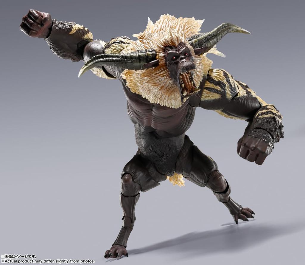 TAMASHII NATIONS MonsterArts Monster Hunter Series Enraged Approximately 200mm PVC ABS Painted Action Figure S.H. Rajang, &