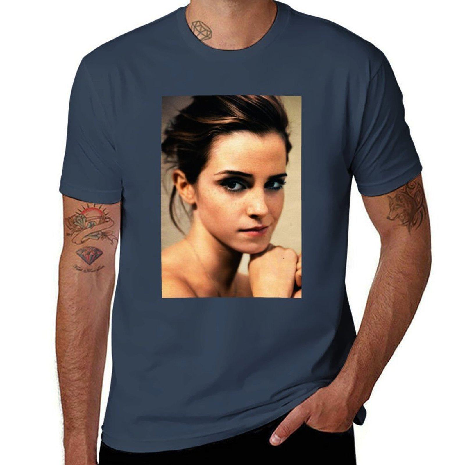 Emma Watson TShirt Classic Print Short Sleeve Shirt S