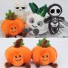 Halloween Plüschtiere Niedliche Kürbis Mumie Skelett Stofftier Gemüsepuppen Lustige Cartoon Tasche Anhänger Plüschtiere Schlüsselanhänger Geschenke Mädchen