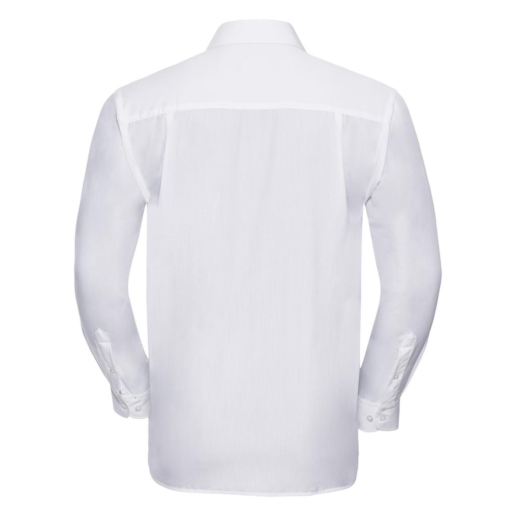 Russell Collection Mens Classic Polycotton Long-Sleeved Shirt