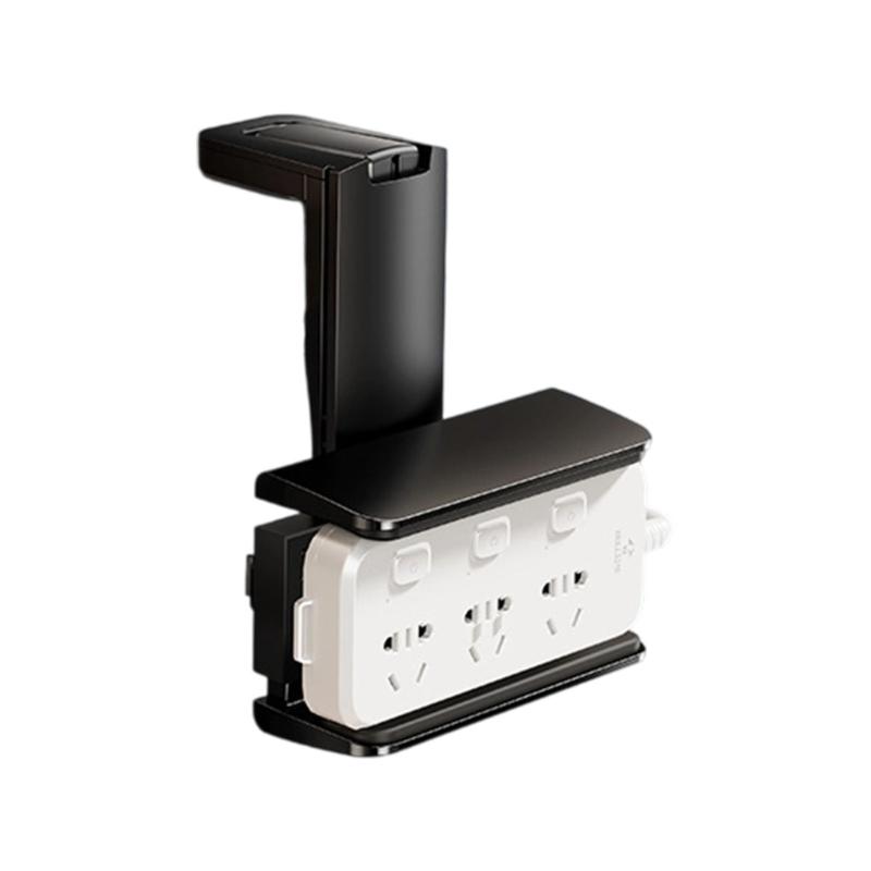 Kabel-Organizer mit Klebebefestigung unter dem Schreibtisch Sichere Befestigung für Steckdosenleisten Platzsparend Robustes PVC-Silikon-Design