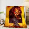 Chucky's Halloween Horror Blanket Flannel Blanket for bed, sofa, Camping, Hiking, Picnic Essentials, gift for family Fan gifts