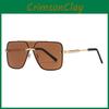 Unisex Fashion Square Glasses With Pc Lenses Uv Protection For Driving And Parties