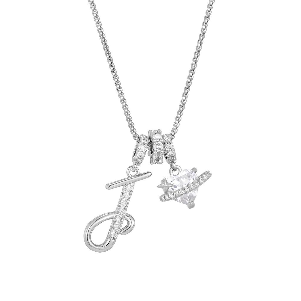 Cross-border necklace dopamine 26 English letter necklace girl light luxury niche high-end Amazon pendant jewelry