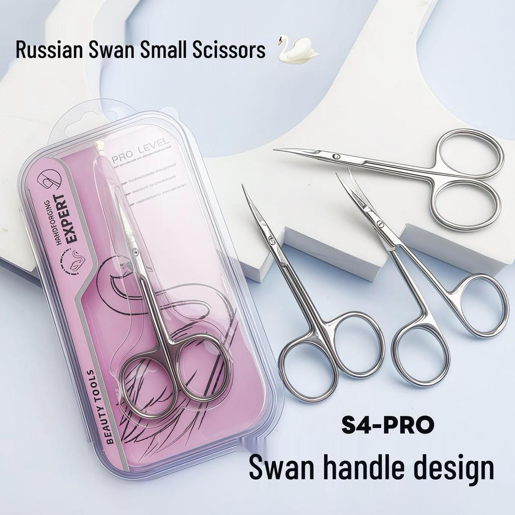 Russian-Style Stainless Steel Cuticle Nipper S1-PRO, Small Curved Blade, Professional Grade for Precision Nail Art and Dead Skin Removal