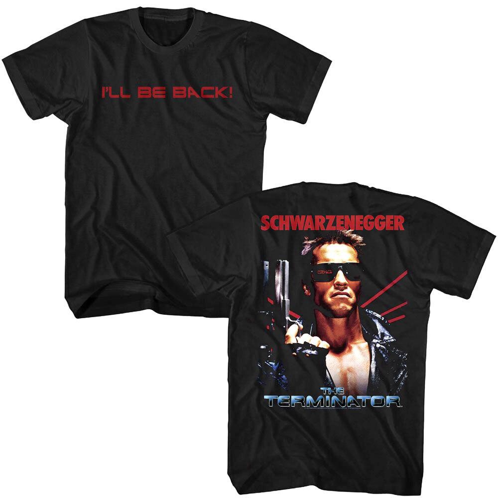 Terminator I ll Be Back Schwarzenegger Men T Shirt XL