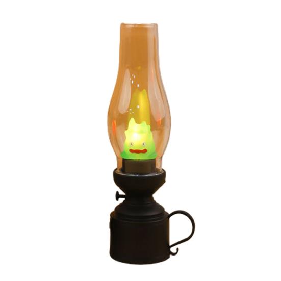 Cartoon Anime Flame Decorative Light with Handle Lightweight Portable Moving Castle Kerosene Candle Atmosphere Lamp