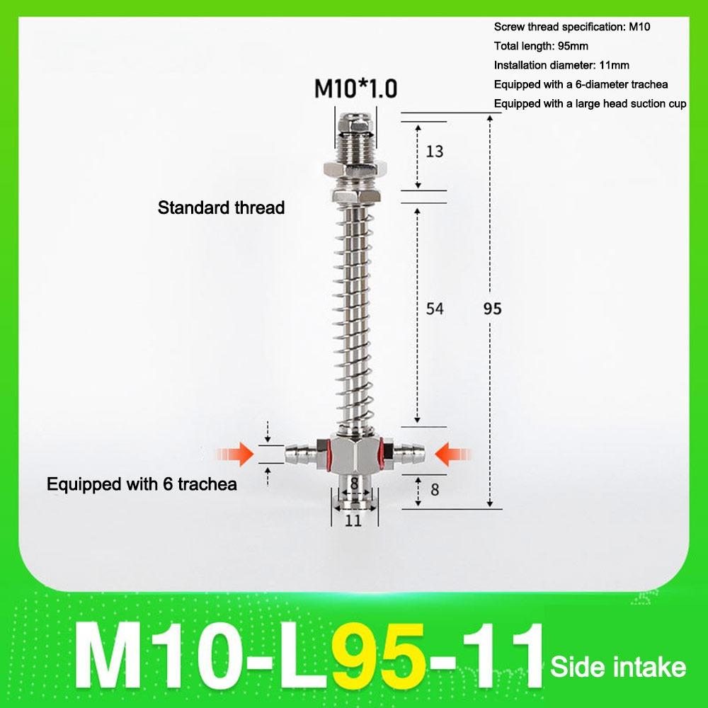 1Pcs M10 Vacuum Suction Cup Base Holder Vacuum Nozzle Rod  for Pneumatic Manipulator Mechanical Arm