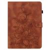 Für Samsung Galaxy Tab A11 Hülle Lilienblumen-Prägung Kartenfächer Leder Tablet-Hülle