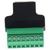 Rj45 Female To Screw Terminal 8 Pin Connector Ethernet Cable Extender Adapter