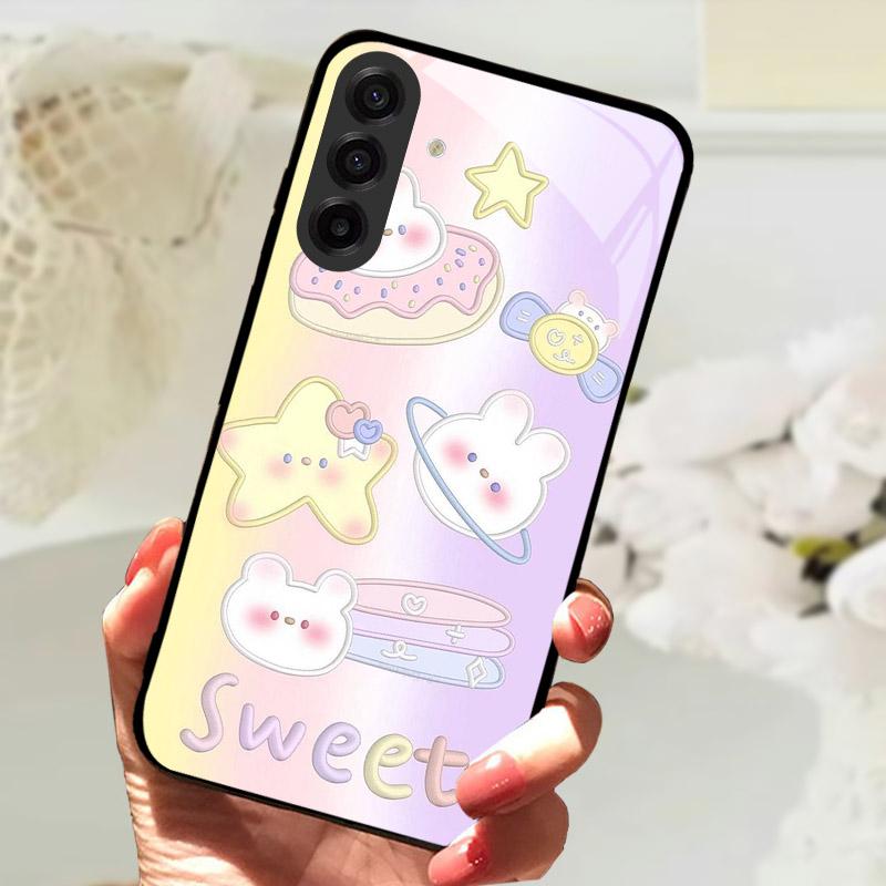 For Samsung Galaxy S25FE Case Fashion Lion Flower Tempered Glass Shockproof Bumper Cover For Galaxy S25 S 25 FE Camera Protector