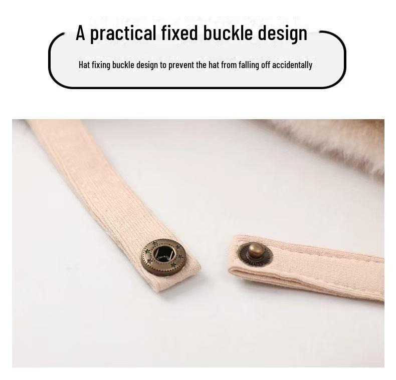 Bezaubernde Samt-Ohrenklappen-Wintermütze für Babys – Dick, warm und im niedlichen Lei Feng-Stil für Jungen und Mädchen