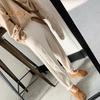 Women Harem Pants Elastic High Waist Adjustable Drawstring Knitting Pants Solid Color Loose Fit Rhombus Texture Long Trousers